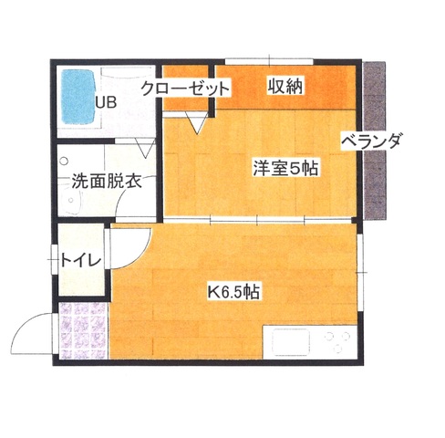 天神町コーポラス　間取り図