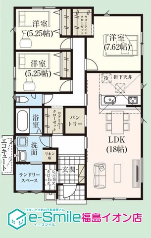ＧＲＡＦＡＲＥ　鎌田２期　1号棟 間取り図