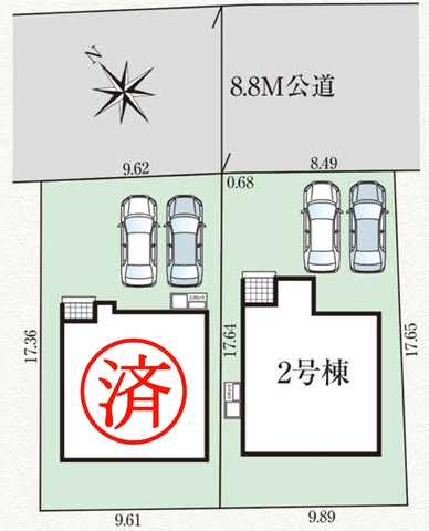 駐車スペース2台
