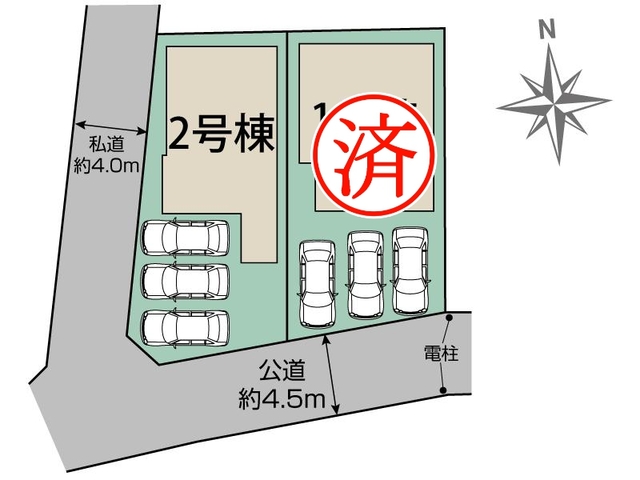駐車スペース3台