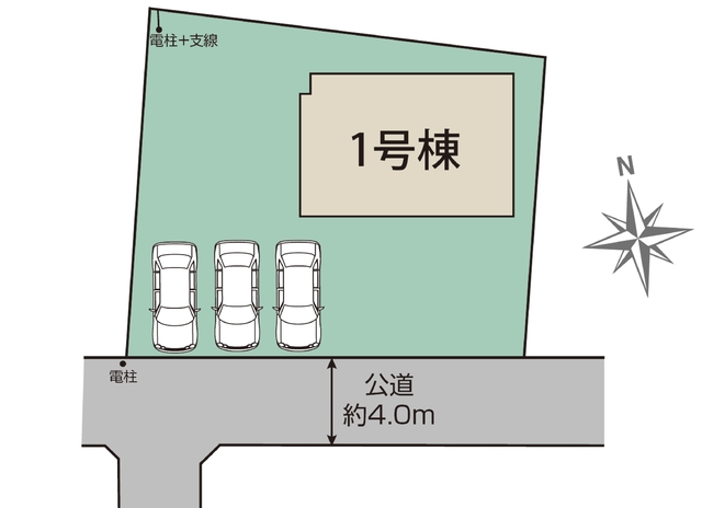 駐車スペース3台