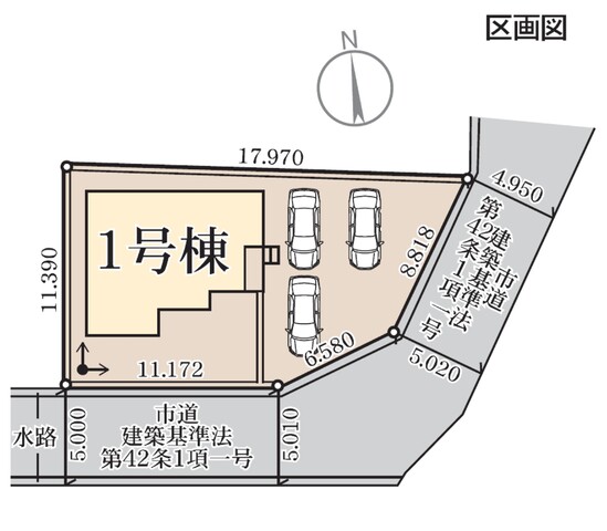 駐車スペース3台