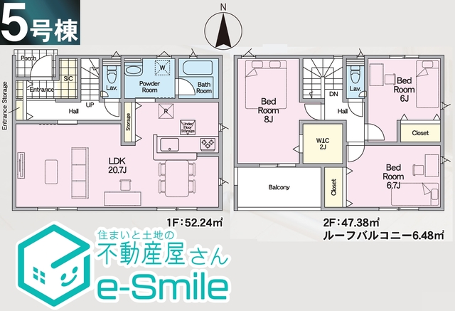 Ｃｒａｄｌｅ　ｇａｒｄｅｎ　郭内第５ 　５号棟 間取り図