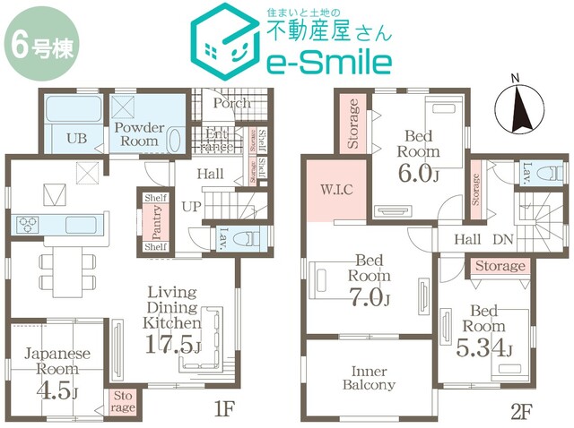 Ｌｉｖｅｌｅ　Ｇａｒｄｅｎ．Ｓ　笹谷大谷地　６号棟 間取り図