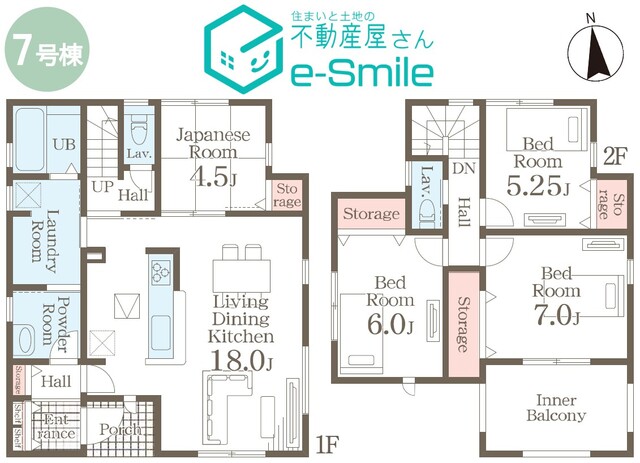 Ｌｉｖｅｌｅ　Ｇａｒｄｅｎ．Ｓ　笹谷大谷地　７号棟 間取り図