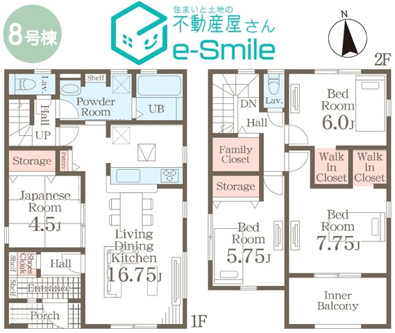 Ｌｉｖｅｌｅ　Ｇａｒｄｅｎ．Ｓ　笹谷大谷地　８号棟 間取り図