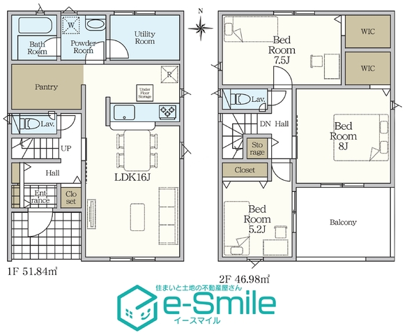 Ｃｒａｄｌｅ　ｇａｒｄｅｎ　桑折町東大隅第２　2号棟 間取り図
