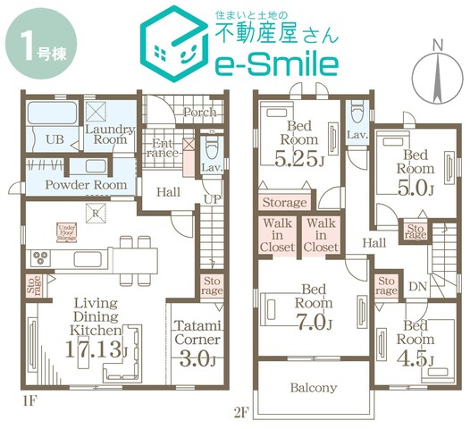 Ｌｉｖｅｌｅ　Ｇａｒｄｅｎ．Ｓ　東浜町第5　1号棟 間取り図