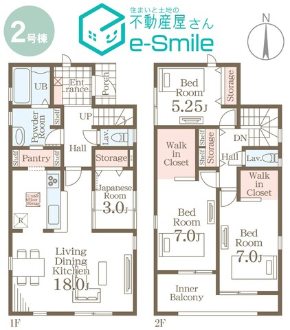 Ｌｉｖｅｌｅ　Ｇａｒｄｅｎ．Ｓ　東浜町第5　2号棟 間取り図