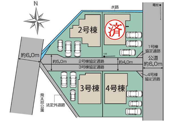 駐車スペース3台