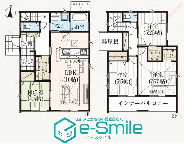 ＧＲＡＦＡＲＥ　御山字鉄砲畑　１号棟 間取り図