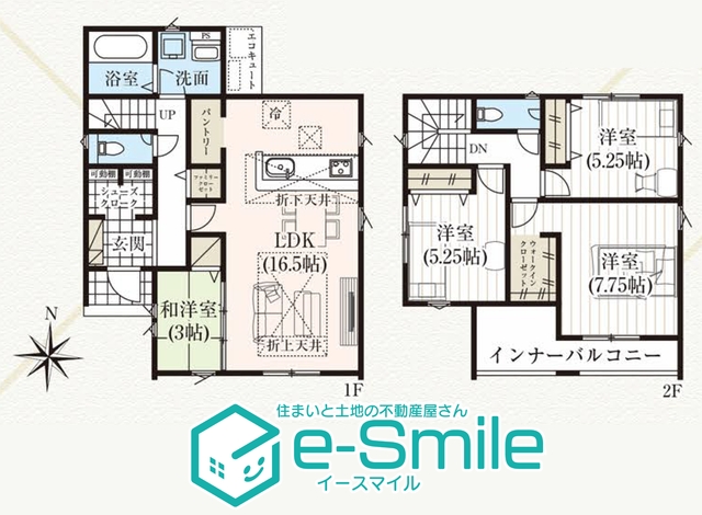 ＧＲＡＦＡＲＥ　御山字鉄砲畑　２号棟 間取り図