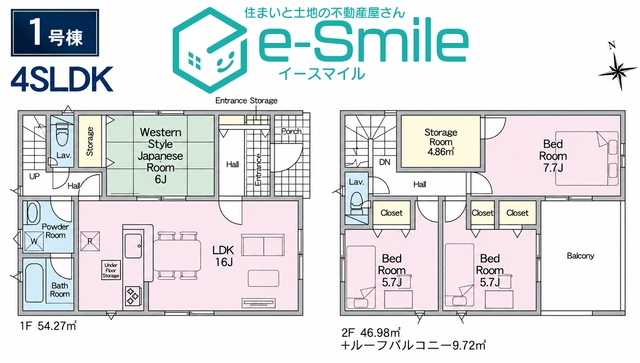 Ｃｒａｄｌｅ　ｇａｒｄｅｎ　北中央第３　１号棟 間取り図